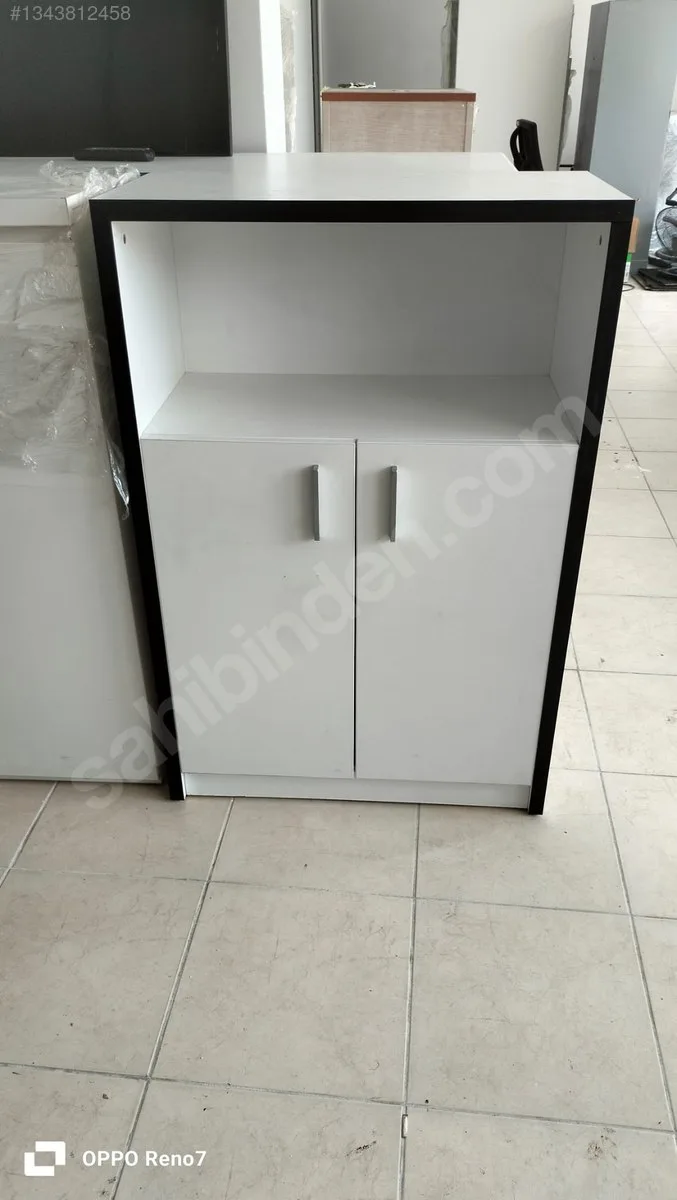 120x80 Beyaz Açık Dosya Dolabı İkinci El