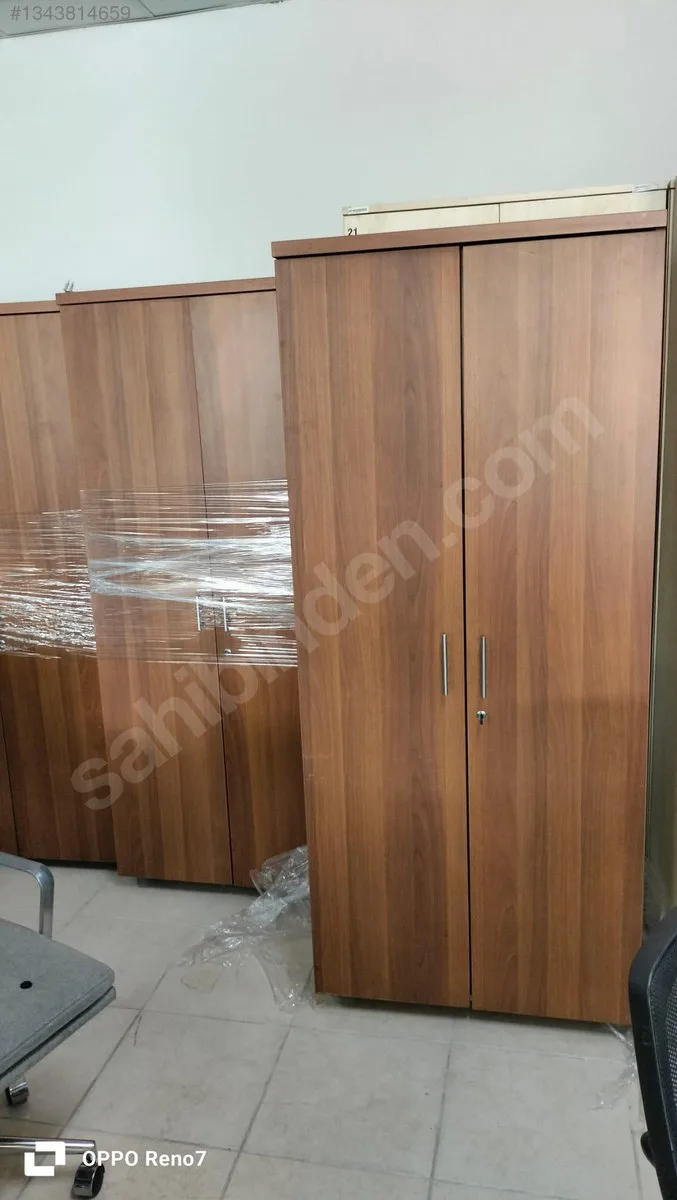 80x190 Ceviz Dosya Dolabı İkinci El (1)