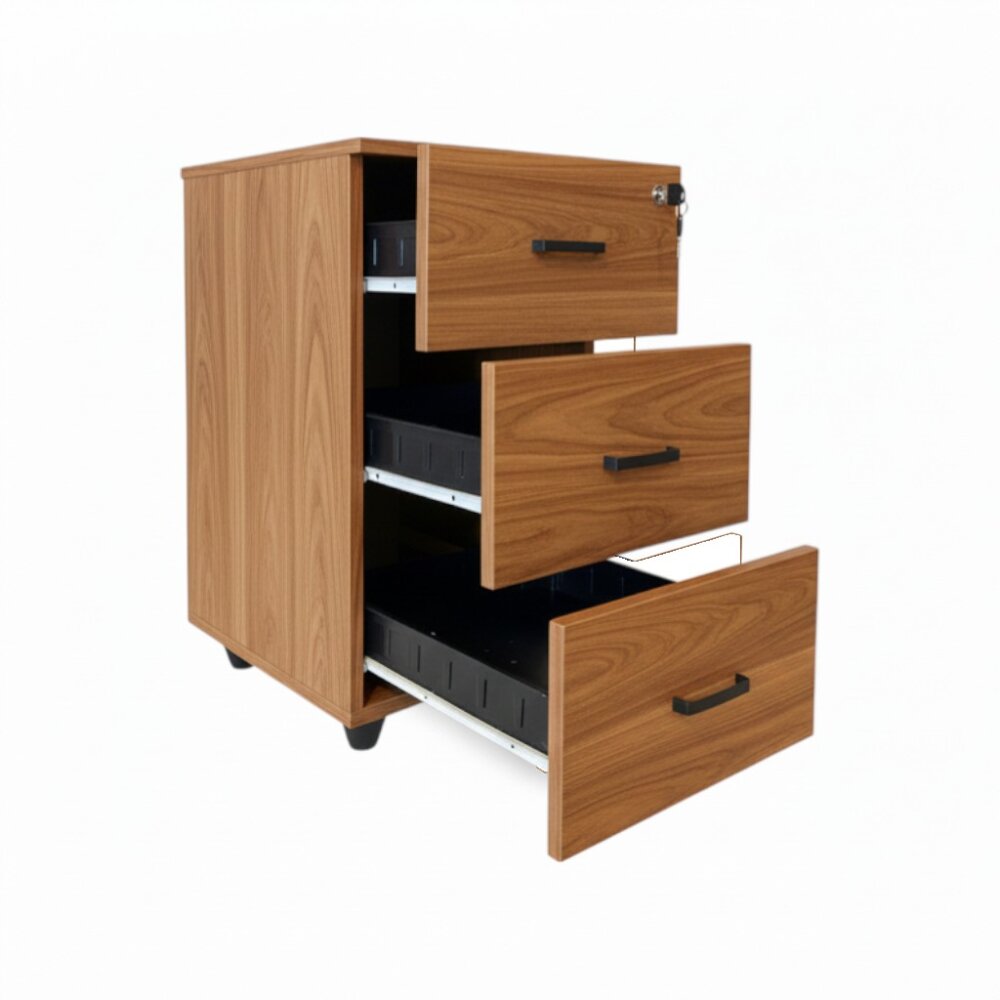 ATOM 3 ÇEKMECELİ SABİT TEAK KESON (1)