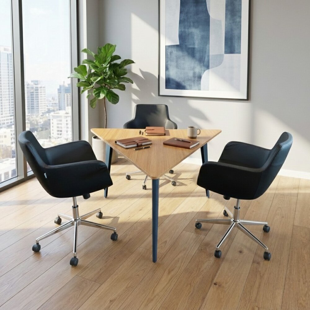 ATOM BERMUDA CEVİZ MDF TOPLANTI MASASI - ATOM OFİS