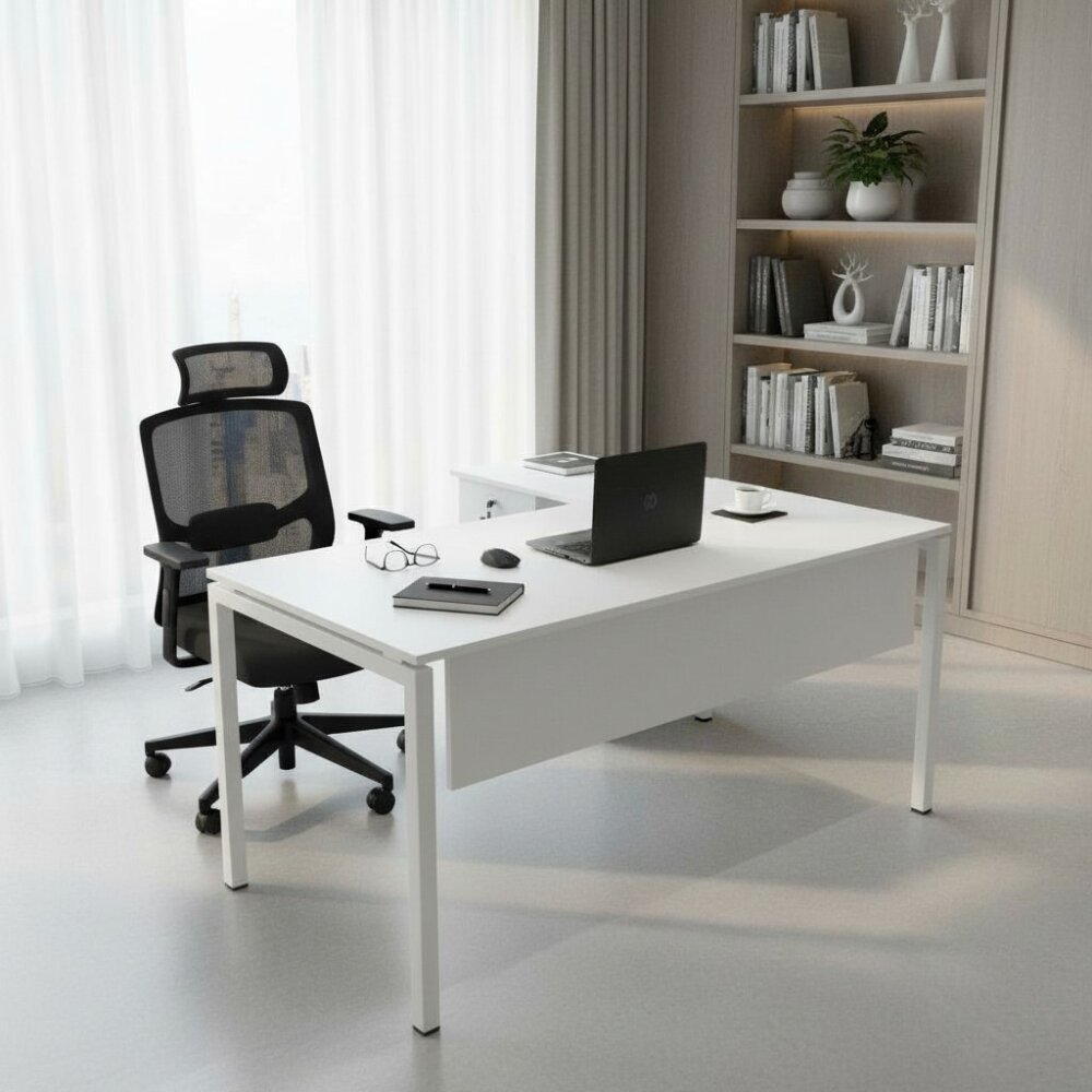 ATOM KESONLU MDF L ÇALIŞMA MASASI - ATOM OFİS