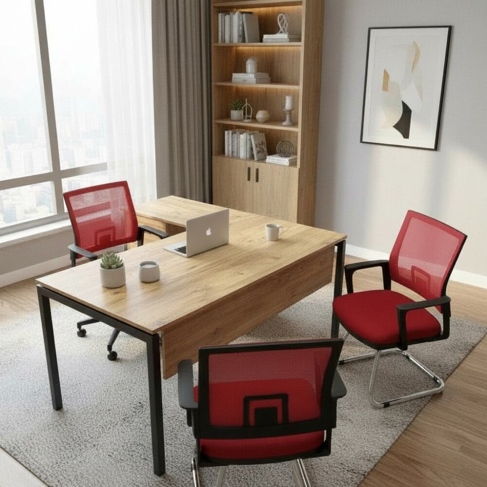 ATOM KESONLU MDF L ÇALIŞMA MASASI - ATOM OFİS