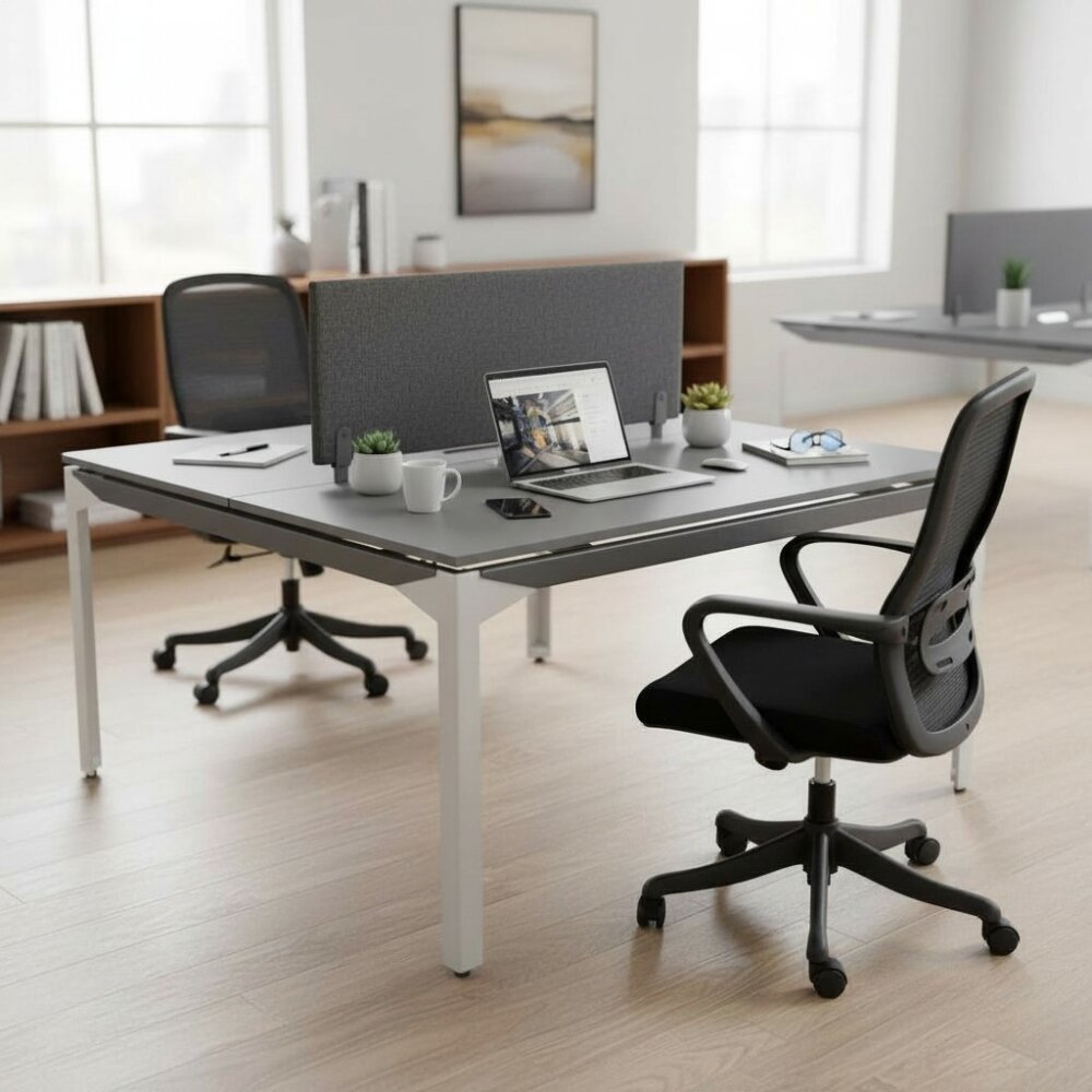 ATOM - SES YALITIMLI DATAPORTLU MDF 2'Lİ WORKSTATİON - ATOM OFİS